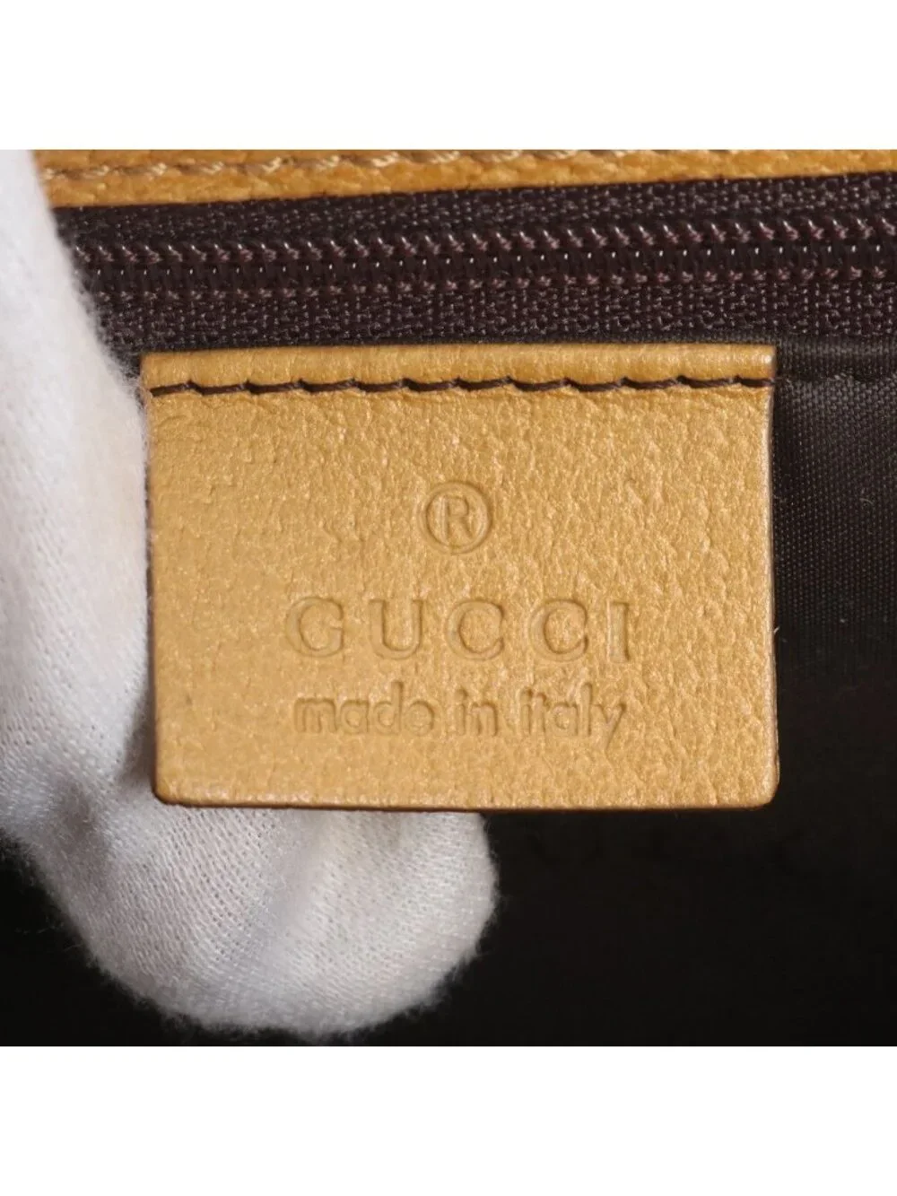 Gucci Jackie 002 Leather Handbag Tote Silver